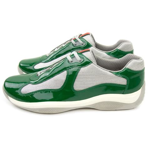 green prada sneakers|prada sneakers men green.